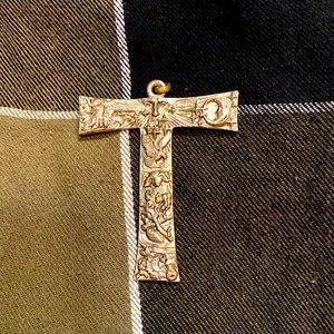 St Francis tau cross pendant